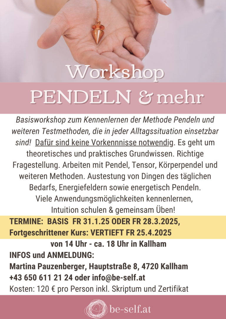 Infos zum Pendel Workshop