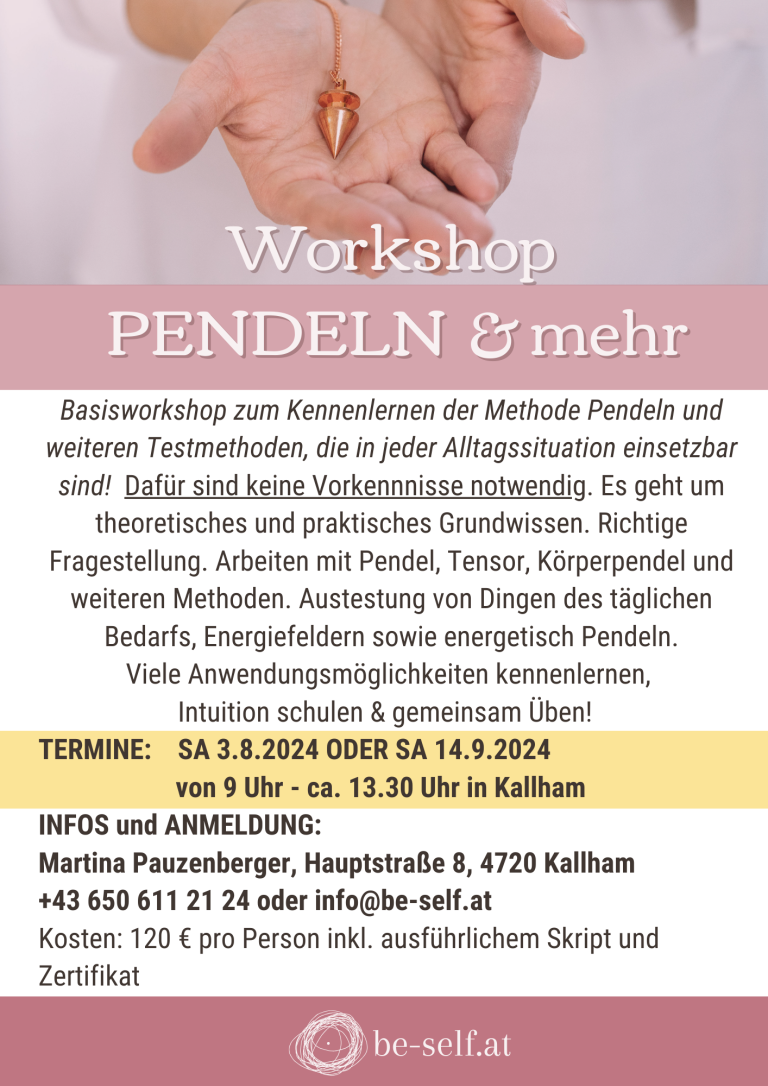 Infos zum Pendel Workshop